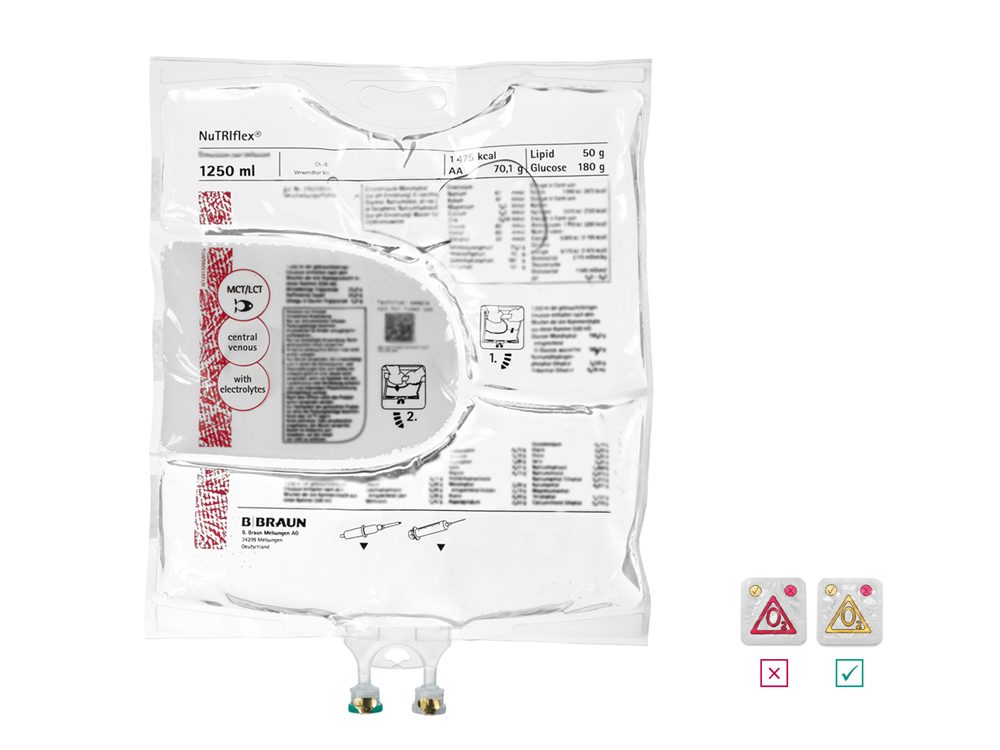 filled 3-Chamber Bag